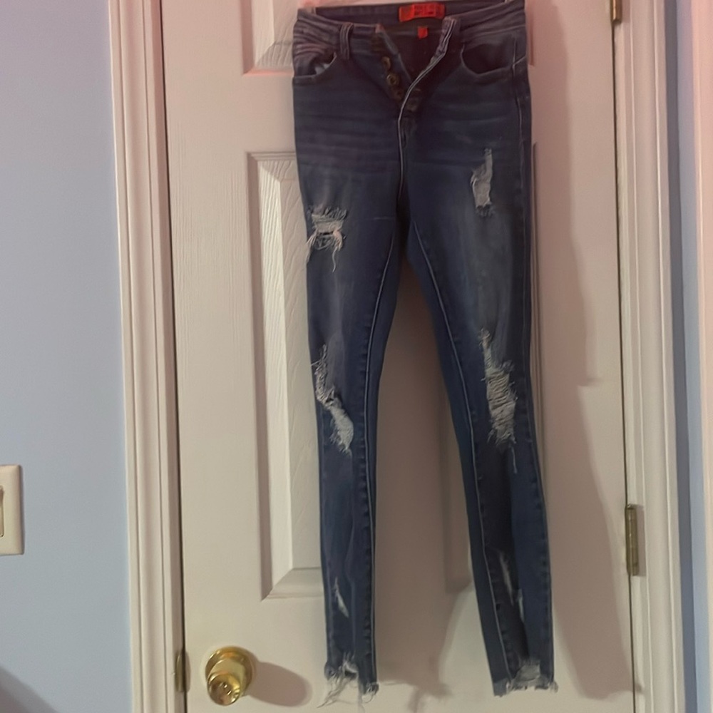 High rise skinny jean